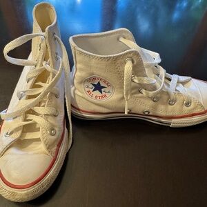 Converse Kids High-Top Sneakers - White